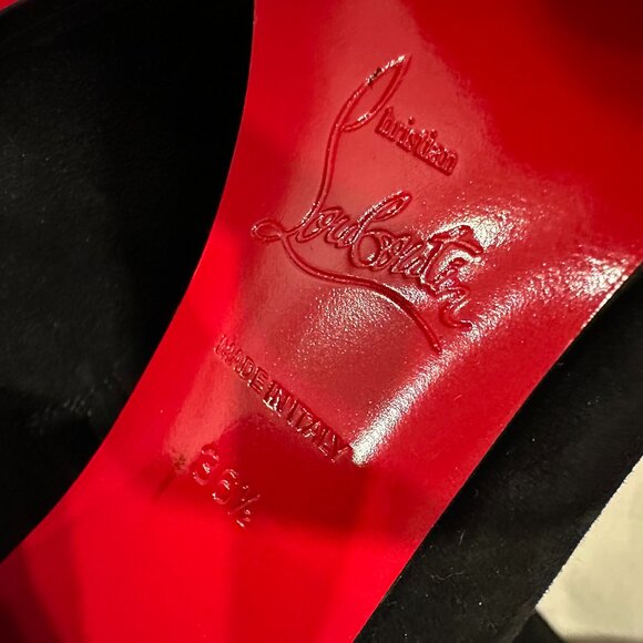 Christian Louboutin STRETCHADOXA 70 Stretch Suede Booties Ankle Boots - Picture 15 of 16